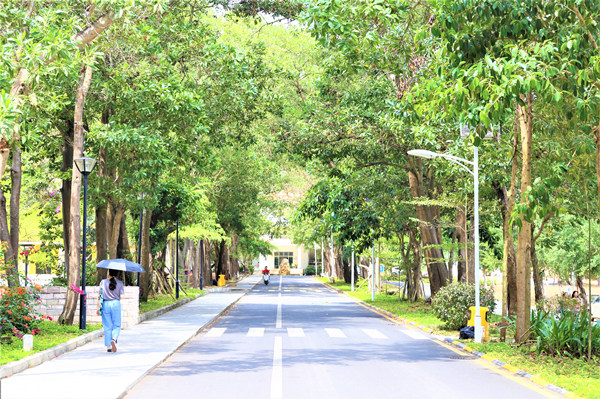一大波"理工蓝"来袭 三亚理工校园风景美如画